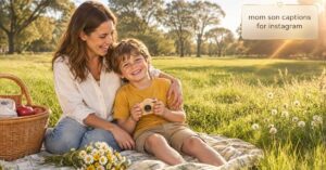 mom son captions for instagram